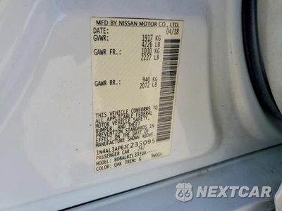 Zdjęcie 13 z 13 samochodu: 2018 NISSAN ALTIMA 2.5 SL VIN:1N4AL3AP6JC235095 - miniatura