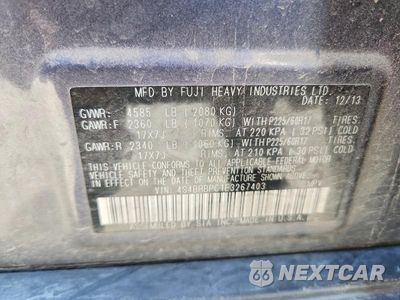Zdjęcie 13 z 13 samochodu: 2014 SUBARU OUTBACK 2.5I LIMITED VIN:4S4BRBPC1E3267403 - miniatura