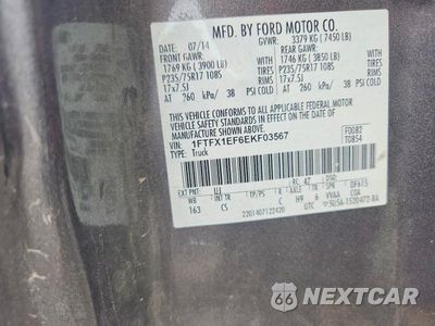 Zdjęcie 13 z 13 samochodu: 2014 KIA FORD F150 VIN:1FTFX1EF6EKF03567 - miniatura