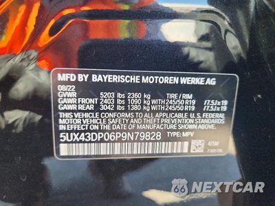 Zdjęcie 12 z 12 samochodu: 2023 BMW X3 SDRIVE30I VIN:5UX43DP06P9N79828 - miniatura
