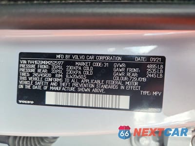 Zdjęcie 12 z 12 samochodu: 2021 VOLVO XC40 T5 R-DESIGN VIN:YV4162UM6M2525177 - miniatura