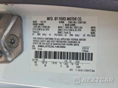 Zdjęcie 14 z 14 samochodu: 2020 FORD TRANSIT CONNECT XL DELIVERY VAN VIN:NM0LS7E25L1463984 - miniatura