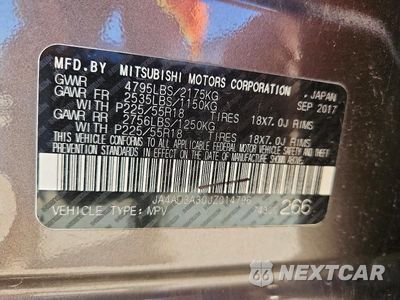 Zdjęcie 13 z 13 samochodu: 2018 MITSUBISHI OUTLANDER SE VIN:JA4AD3A30JZ014796 - miniatura