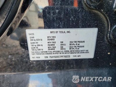 Zdjęcie 13 z 13 samochodu: 2023 TESLA MODEL Y VIN:7SAYGDEE7PF760225 - miniatura