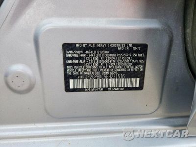 Zdjęcie 12 z 12 samochodu: 2014 SUBARU XV CROSSTREK 2.0I HYBRID TOURING VIN:JF2GPBKC5EH231516 - miniatura