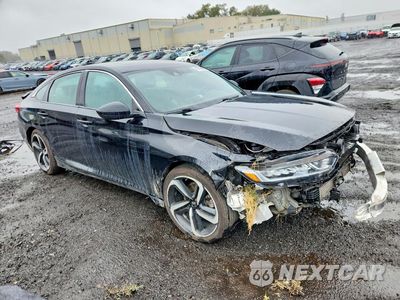 Czwarte zdjęcie samochodu z boku: 2018 HONDA ACCORD SPORT VIN:1HGCV2E3XJA020430 - miniatura