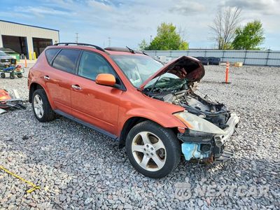 Czwarte zdjęcie samochodu z boku: 2004 NISSAN MURANO SL VIN:JN8AZ08W44W313109 - miniatura