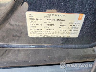 Zdjęcie 14 z 14 samochodu: 2017 TESLA MODEL X VIN:5YJXCAE49HF067846 - miniatura