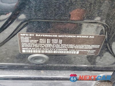Zdjęcie 12 z 12 samochodu: 2012 BMW 528 I VIN:WBAXG5C59CDY29898 - miniatura