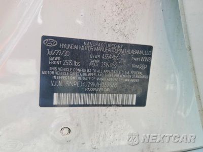Zdjęcie 13 z 13 samochodu: 2021 HYUNDAI SONATA SEL PLUS VIN:5NPEJ4J29MH062578 - miniatura