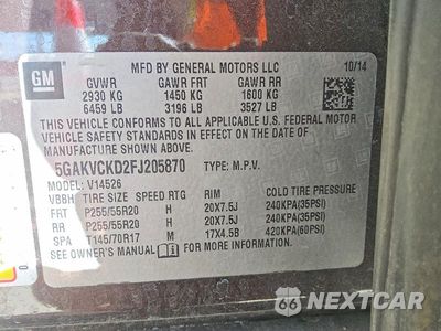 Zdjęcie 13 z 14 samochodu: 2015 BUICK ENCLAVE VIN:5GAKVCKD2FJ205870 - miniatura