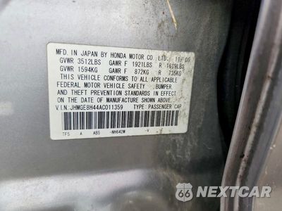 Zdjęcie 13 z 13 samochodu: 2010 HONDA FIT SPORT VIN:JHMGE8H44AC011359 - miniatura