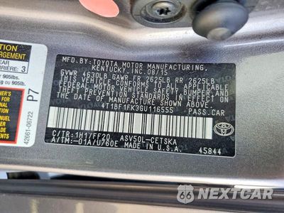 Zdjęcie 12 z 12 samochodu: 2016 TOYOTA CAMRY SE VIN:4T1BF1FK3GU116555 - miniatura