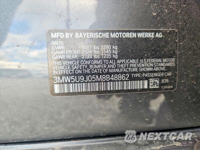 Zdjęcie 12 z 12 samochodu: 2021 BMW M340XI VIN:3MW5U9J05M8B48862 - miniatura