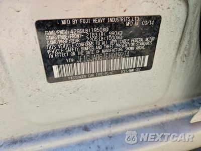 Zdjęcie 13 z 13 samochodu: 2014 SUBARU IMPREZA PREMIUM VIN:JF1GJAB67EH019274 - miniatura