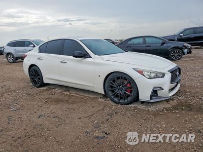 Czwarte zdjęcie samochodu z boku: 2019 INFINITI Q50 RED SPORT 400 VIN:JN1FV7AP8KM780053 - miniatura