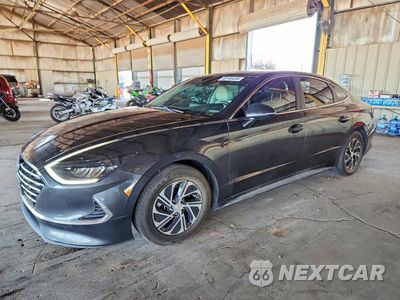 2021 HYUNDAI SONATA HYBRID BLUE KMHL24JJ4MA030023 - główne zdjęcie licytacji z USA - miniatura