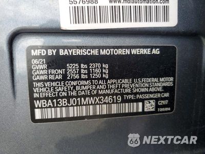Zdjęcie 12 z 12 samochodu: 2021 BMW 530 XI VIN:WBA13BJ01MWX34619 - miniatura