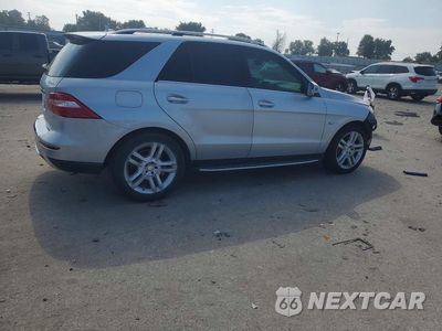 Trzecie zdjęcie samochodu z tyłu: 2012 MERCEDES-BENZ ML 350 4MATIC VIN:4JGDA5HB7CA040037 - miniatura