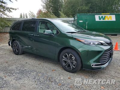 Czwarte zdjęcie samochodu z boku: 2026 TOYOTA SIENNA PLATINUM 7-PASSENGER VIN:5TDESKFCXTS262753 - miniatura