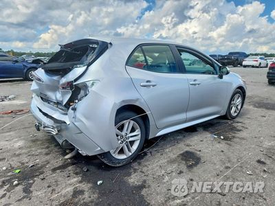 Trzecie zdjęcie samochodu z tyłu: 2020 TOYOTA COROLLA HATCHBACK SE VIN:JTND4RBE0L3093457 - miniatura