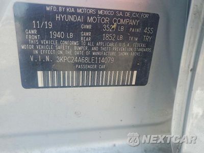 Zdjęcie 12 z 12 samochodu: 2020 HYUNDAI ACCENT SE VIN:3KPC24A68LE114079 - miniatura