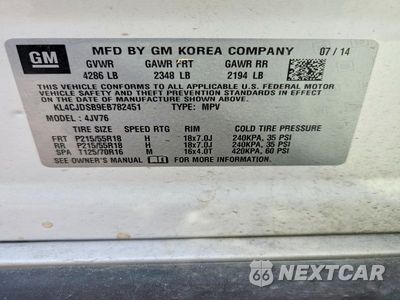 Zdjęcie 13 z 13 samochodu: 2014 BUICK ENCORE PREMIUM VIN:KL4CJDSB9EB782451 - miniatura