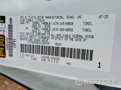 Zdjęcie 12 z 12 samochodu: 2025 TOYOTA TUNDRA PLATINUM VIN:5TFWA5DB2SX328479 - miniatura