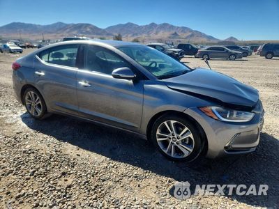 Czwarte zdjęcie samochodu z boku: 2017 HYUNDAI ELANTRA LIMITED VIN:KMHD84LF6HU263367 - miniatura