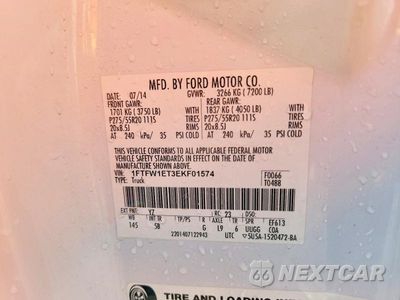 Zdjęcie 12 z 12 samochodu: 2014 FORD F150 SUPERCREW VIN:1FTFW1ET3EKF01574 - miniatura