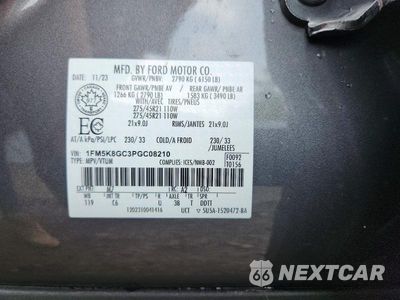 Zdjęcie 14 z 14 samochodu: 2023 FORD EXPLORER ST VIN:1FM5K8GC3PGC08210 - miniatura