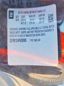 Zdjęcie 12 z 12 samochodu: 2015 CHEVROLET CAMARO LS VIN:2G1FB1E34F9288089 - miniatura