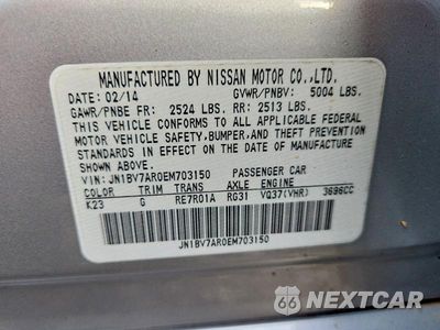 Zdjęcie 12 z 12 samochodu: 2014 INFINITI Q50 PREMIUM VIN:JN1BV7AR0EM703150 - miniatura