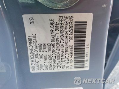 Zdjęcie 14 z 14 samochodu: 2023 HONDA CIVIC SPORT VIN:19XFL2H83PE018520 - miniatura