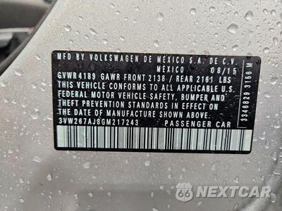 Zdjęcie 12 z 12 samochodu: 2016 VOLKSWAGEN JETTA S VIN:3VW267AJ8GM217243 - miniatura