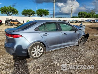 Trzecie zdjęcie samochodu z tyłu: 2020 TOYOTA COROLLA LE VIN:JTDEPRAE7LJ066933 - miniatura
