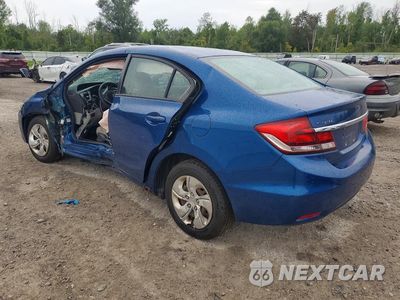 Drugie zdjęcie samochodu z przodu: 2013 HONDA CIVIC LX VIN:2HGFB2F55DH592386 - miniatura