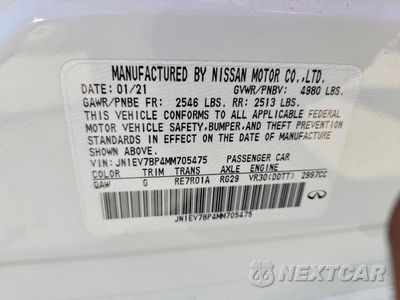 Zdjęcie 12 z 12 samochodu: 2021 INFINITI Q50 LUXE VIN:JN1EV7BP4MM705475 - miniatura