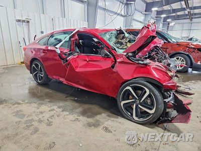 Czwarte zdjęcie samochodu z boku: 2019 HONDA ACCORD SPORT VIN:1HGCV2F33KA027803 - miniatura