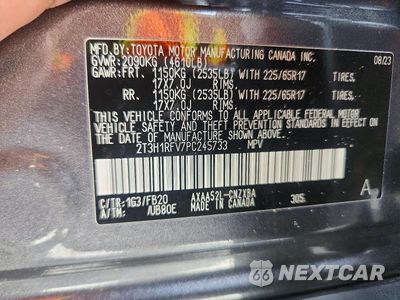 Zdjęcie 12 z 12 samochodu: 2023 TOYOTA RAV4 LE VIN:2T3H1RFV7PC245733 - miniatura