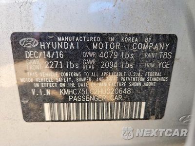 Zdjęcie 12 z 12 samochodu: 2017 HYUNDAI IONIQ SEL VIN:KMHC75LC2HU020648 - miniatura