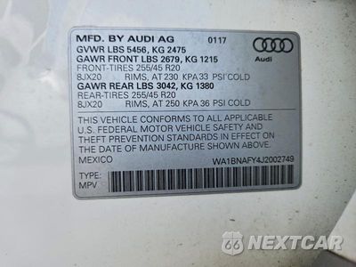 Zdjęcie 13 z 13 samochodu: 2018 AUDI Q5 PREMIUM PLUS VIN:WA1BNAFY4J2002749 - miniatura