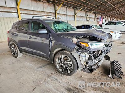 Czwarte zdjęcie samochodu z boku: 2021 HYUNDAI TUCSON SPORT VIN:KM8J33AL6MU401861 - miniatura