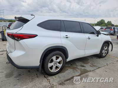 Trzecie zdjęcie samochodu z tyłu: 2023 TOYOTA HIGHLANDER LE VIN:5TDKDRBH8PS505960 - miniatura