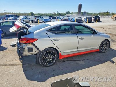 Trzecie zdjęcie samochodu z tyłu: 2018 HYUNDAI ELANTRA SPORT VIN:KMHD04LB2JU541921 - miniatura