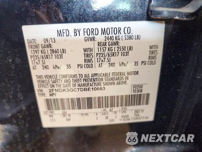 Zdjęcie 14 z 14 samochodu: 2013 FORD EDGE SE VIN:2FMDK3GC7DBE10663 - miniatura
