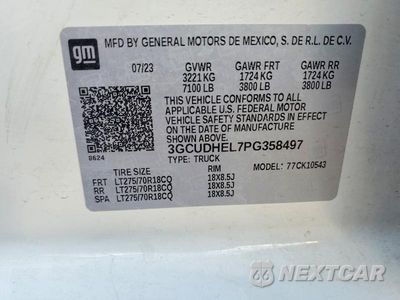Zdjęcie 13 z 13 samochodu: 2023 CHEVROLET SILVERADO K1500 ZR2 VIN:3GCUDHEL7PG358497 - miniatura