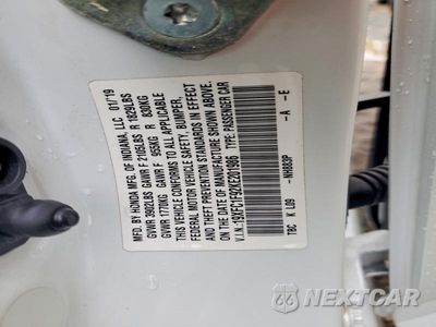 Zdjęcie 12 z 12 samochodu: 2019 HONDA CIVIC TOURING VIN:19XFC1F92KE201986 - miniatura