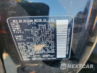 Zdjęcie 12 z 12 samochodu: 2015 NISSAN JUKE SV VIN:JN8AF5MR5FT509988 - miniatura