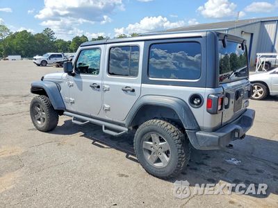 Drugie zdjęcie samochodu z przodu: 2018 JEEP WRANGLER UNLIMITED SPORT VIN:1C4HJXDG7JW114737 - miniatura